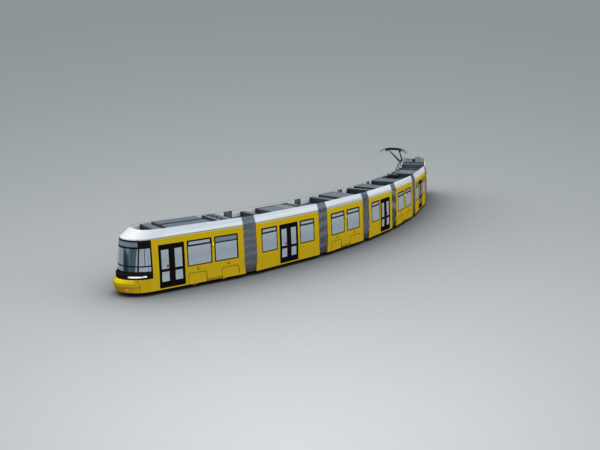 Low Poly Tram 3 - Image 3