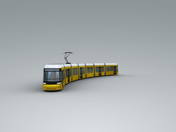 Low Poly Tram 3 - Image 4