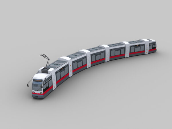 Low Poly Tram 1(Vienna Tram)