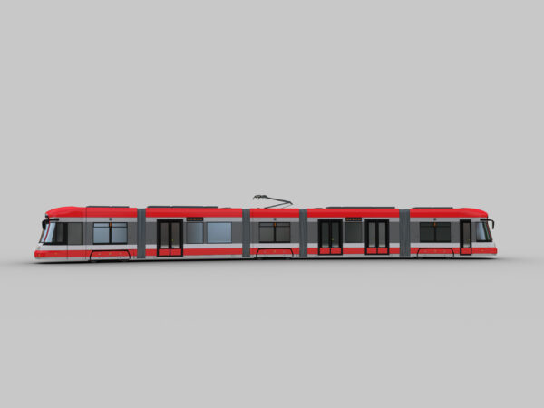 Low Poly Tram 5 - Image 3