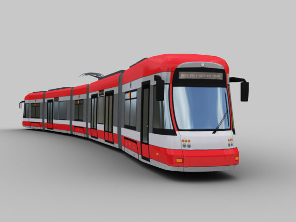 Low Poly Tram 5 - Image 2