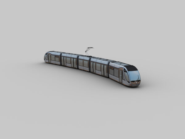 Low Poly Tram 10 - Image 9
