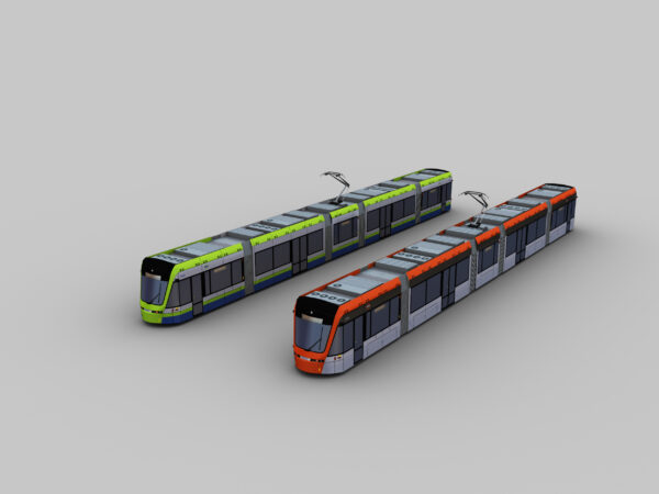 Low Poly Tram 11 - Image 2