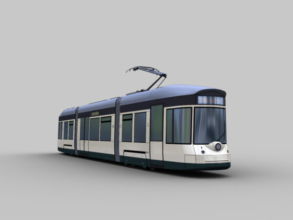 Low Poly Tram 8