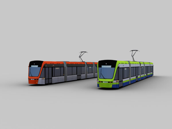Low Poly Tram 11 - Image 5