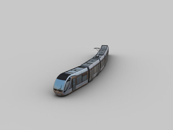 Low Poly Tram 10 - Image 8