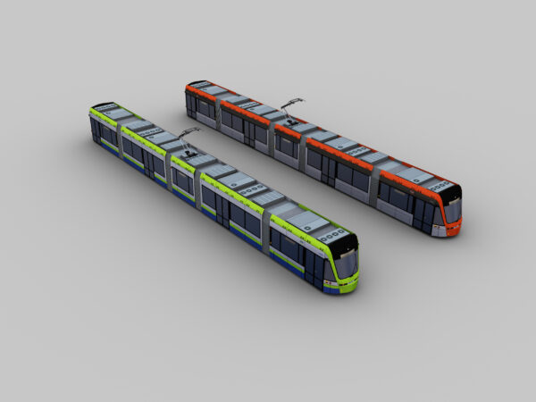 Low Poly Tram 11 - Image 4