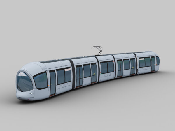 Low Poly Tram 14