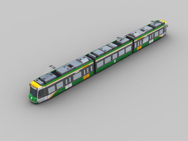 Low Poly Tram 16 - Image 6