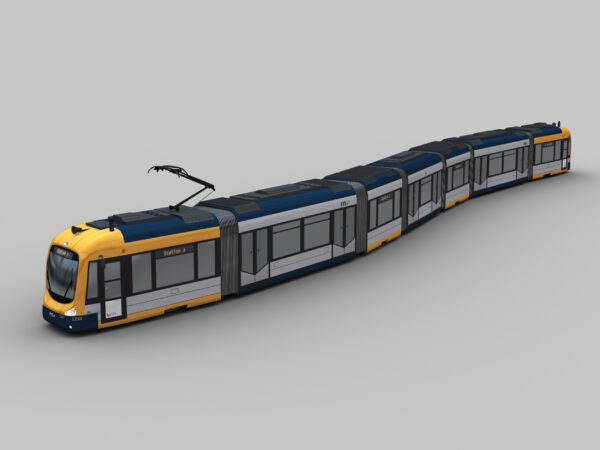 Low Poly Tram 9 - Image 6