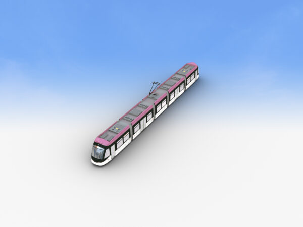 Low Poly Tram 15 - Image 3