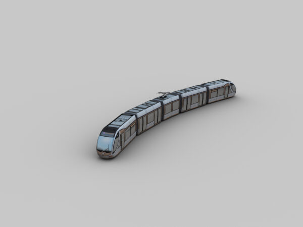 Low Poly Tram 10 - Image 4