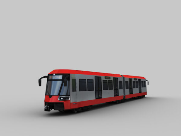 Low Poly Tram 7 - Image 2