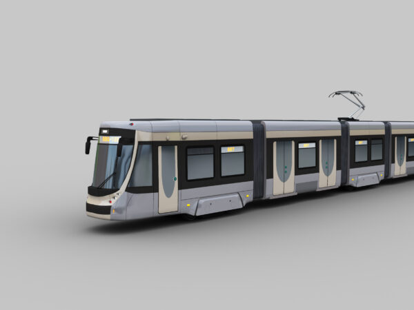 Low Poly Tram 18 - Image 2