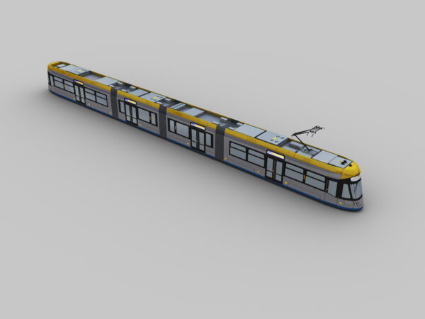 Low Poly Tram 12 - Image 3