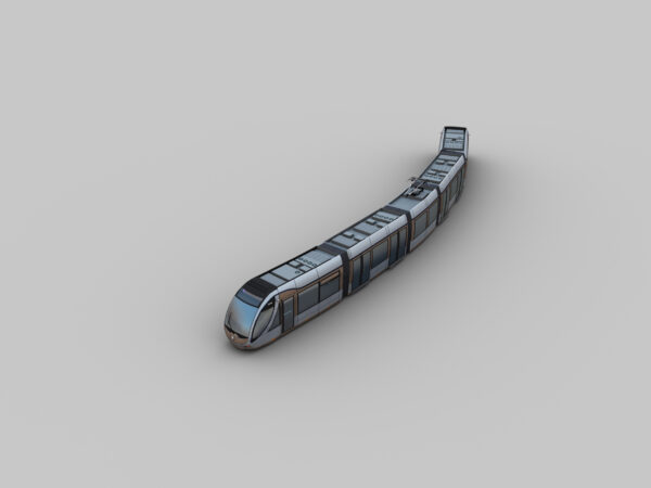 Low Poly Tram 10 - Image 3