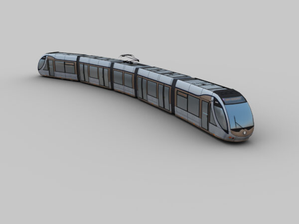 Low Poly Tram 10