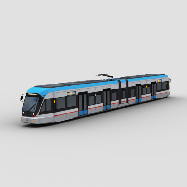 Low Poly Tram 17