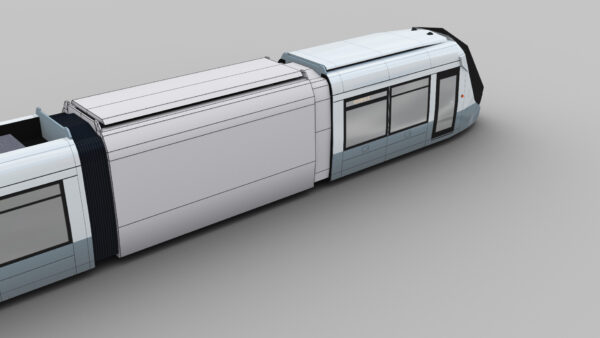 Low Poly Tram 21 - Image 2